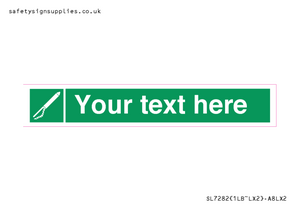 Custom sign safe condition Line throwing appliance